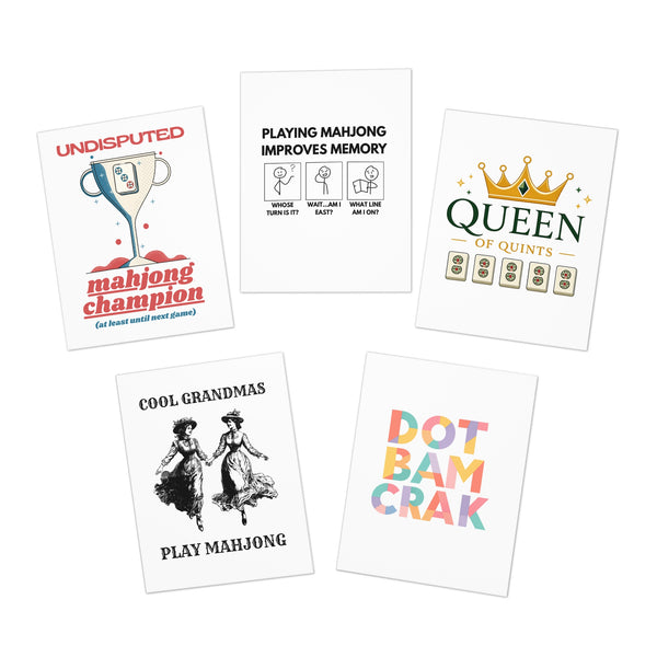 Greeting Cards (5-Pack) - Mahjong Lover Cards