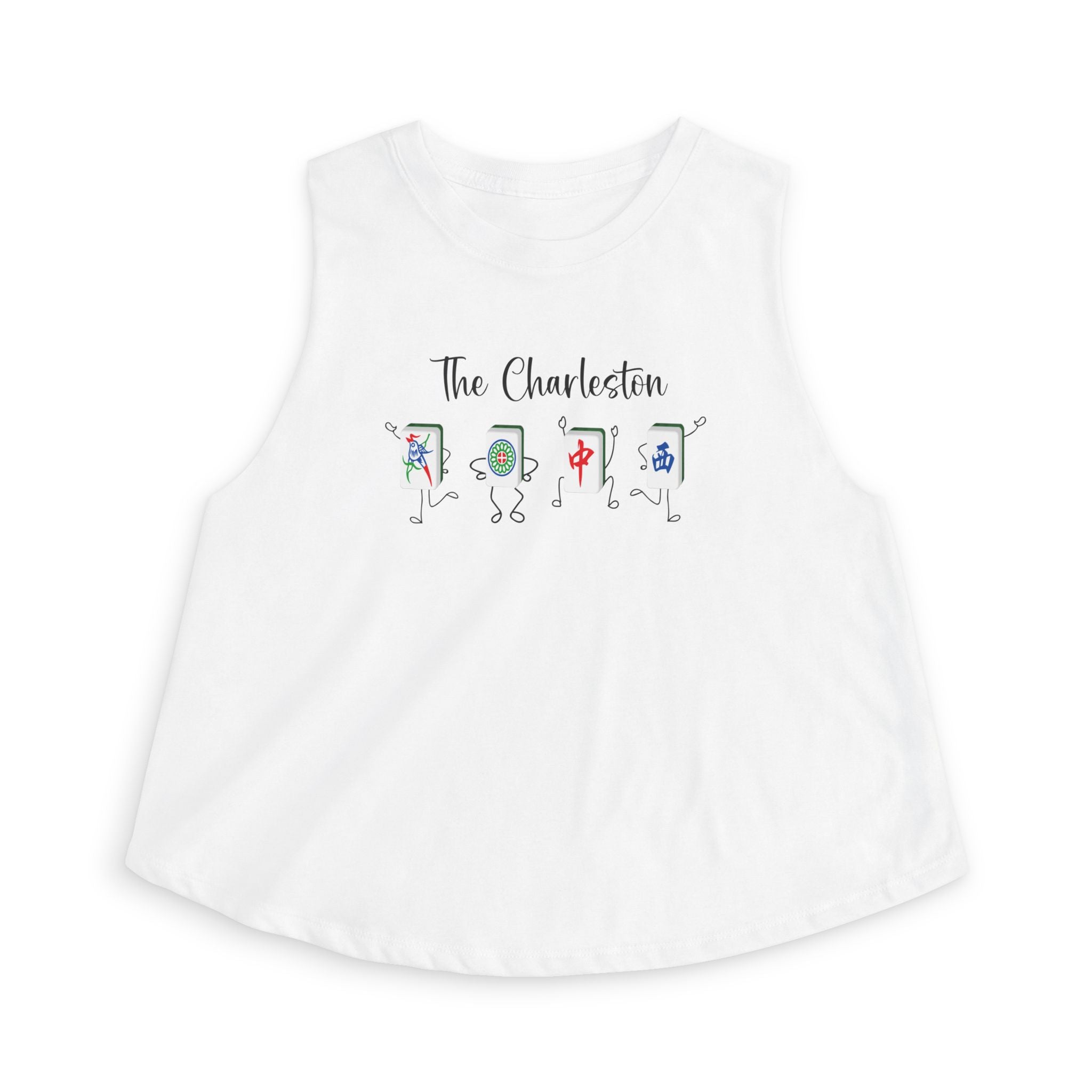 Women's Crop Top - The Charleston Dancing Tiles (Bella+Canvas)