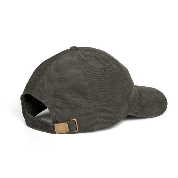 Hat - Embroidered Mahjong Dragon Tile on Corduroy Baseball Hat
