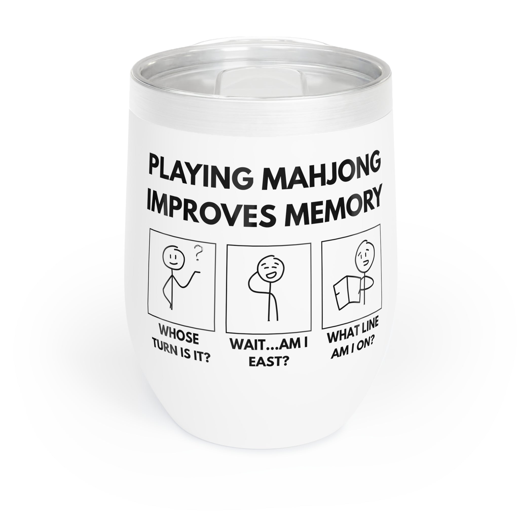 Chill Wine Tumbler - Mahjong Memory Secondary image