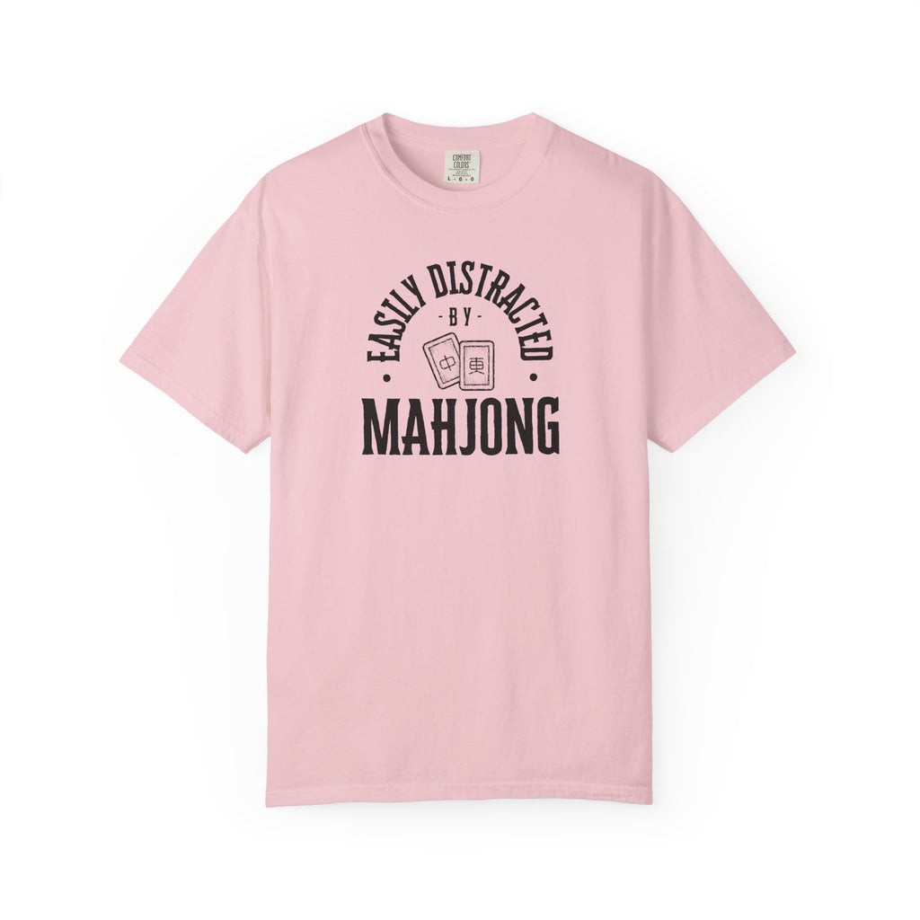 T-Shirt - Easily Distracted by Mahjong (Comfort Colors - Unisex)