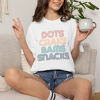 T-Shirt -Dots Craks Bams Snacks (Comfort Colors - Unisex)