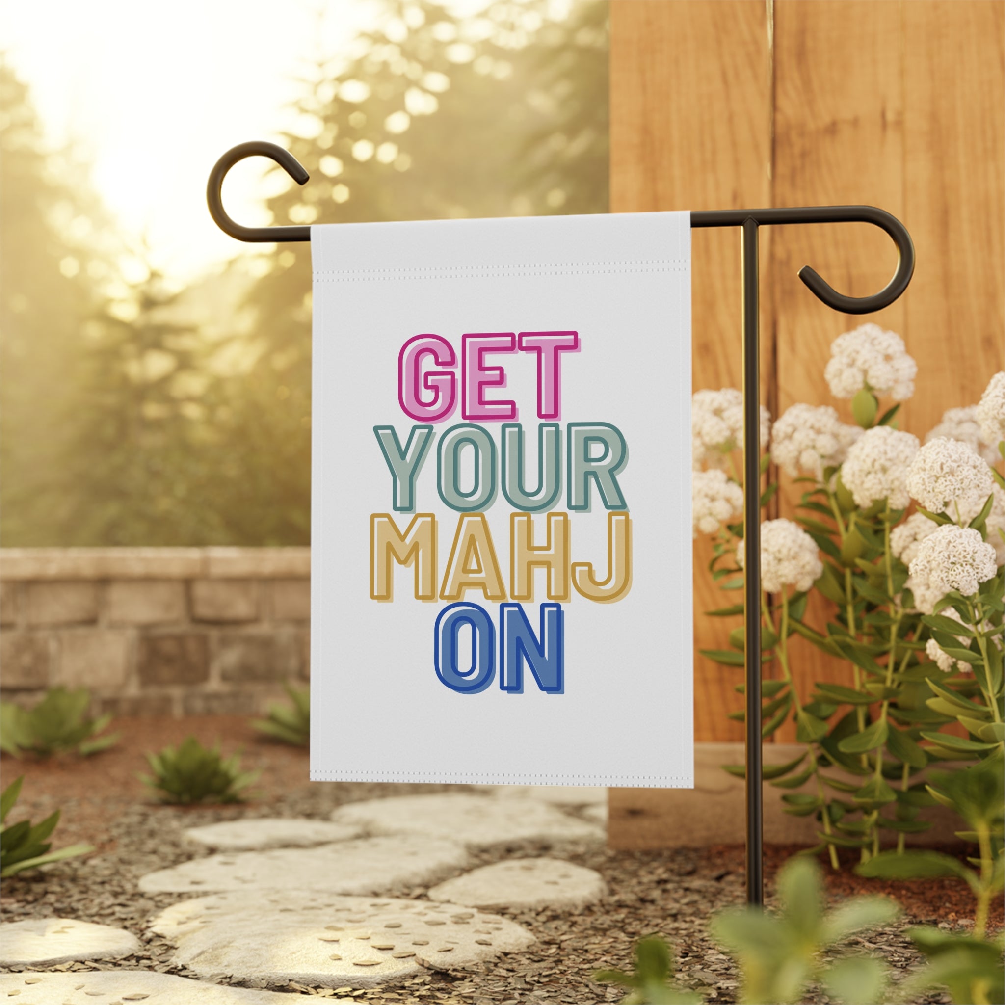 Garden Flag - Get Your Mahj On