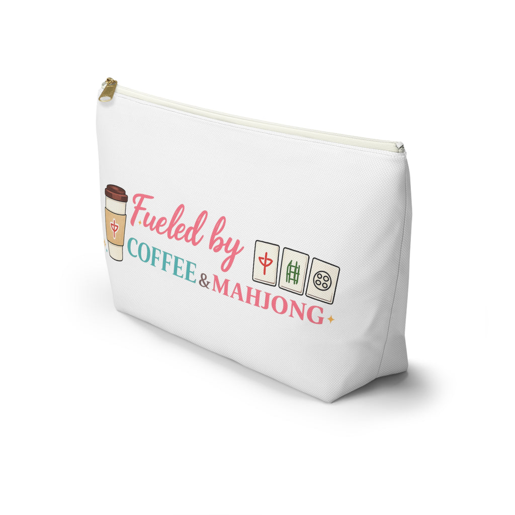 Accessory Pouch -  Fueled by Coffee & Mahjong