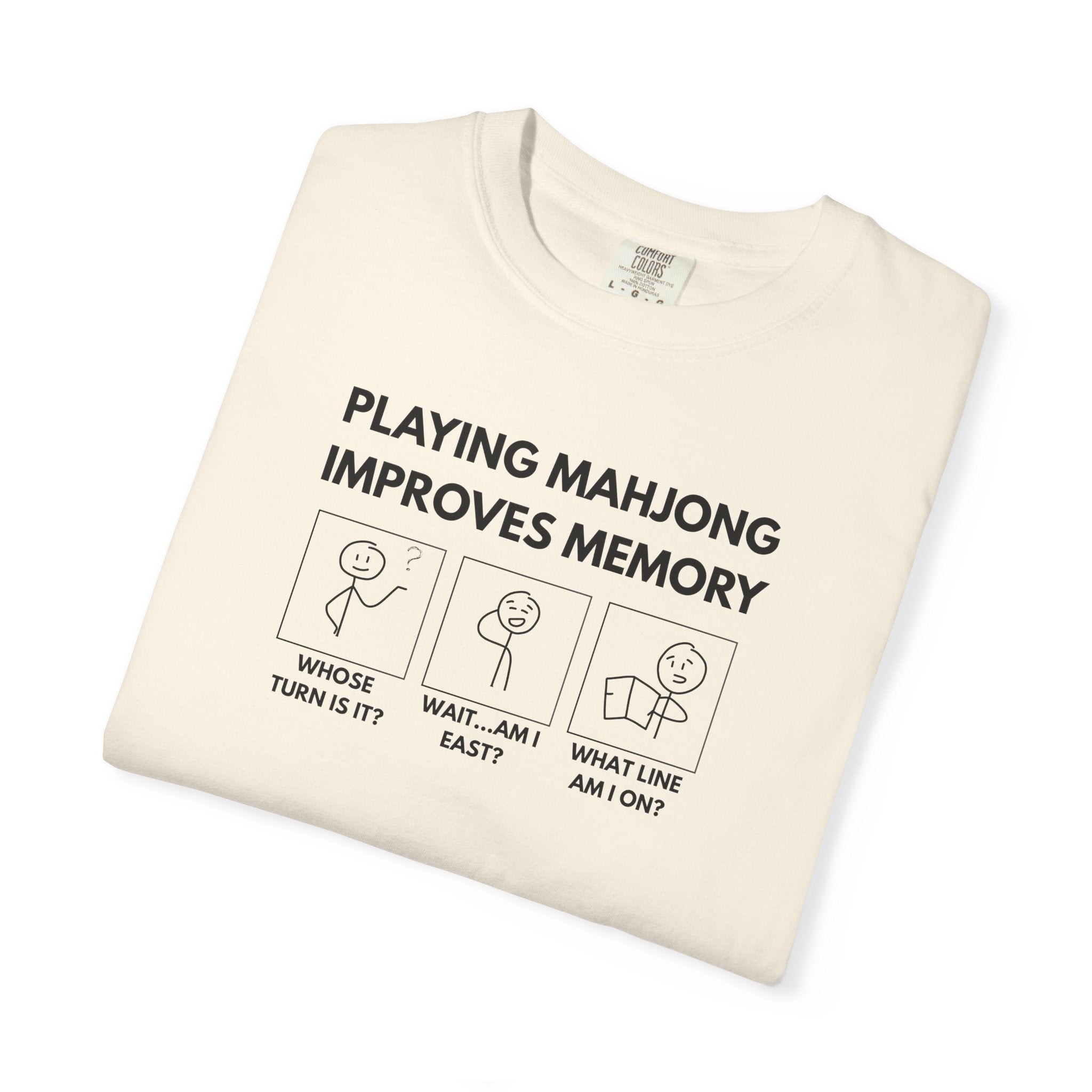 T-Shirt - Mahjong Improves Memory (Comfort Colors - Unisex)