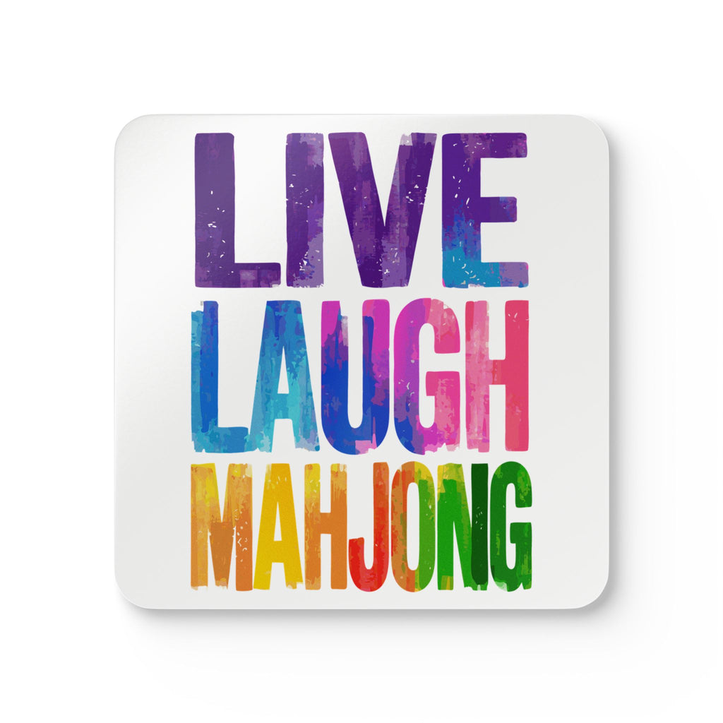 Coasters (4 Pack) Live Laugh Mahjong