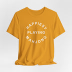 T-Shirt - Happiest Playing Mahjong (Bella+Canvas - Unisex)