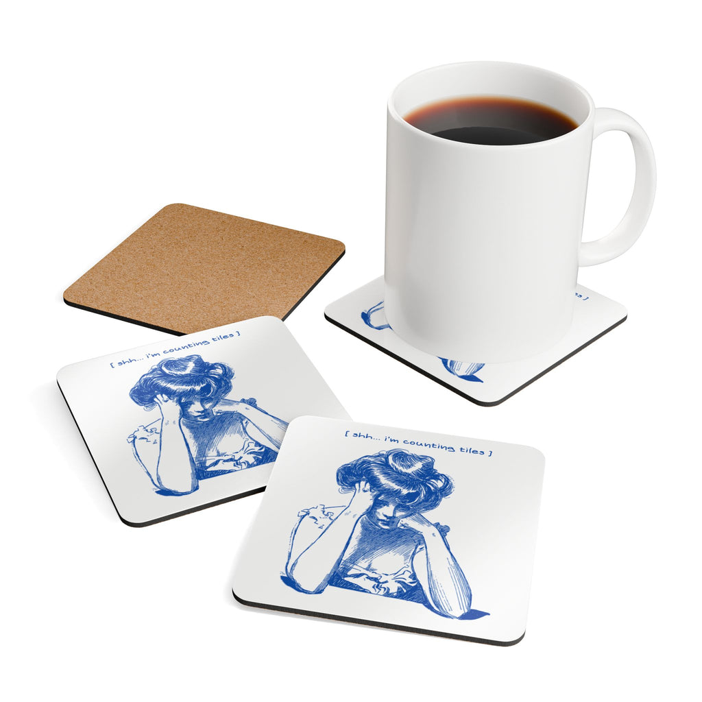 Coasters (4-Pack) - Shh...I'm counting tiles