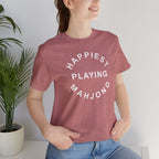 T-Shirt - Happiest Playing Mahjong (Bella+Canvas - Unisex)