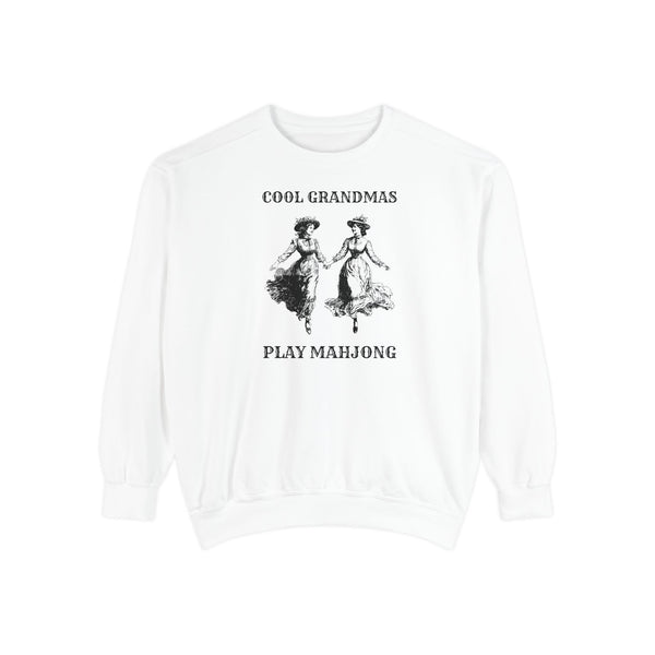 Crewneck Sweatshirt - Cool Grandmas Play Mahjong (Comfort Colors)