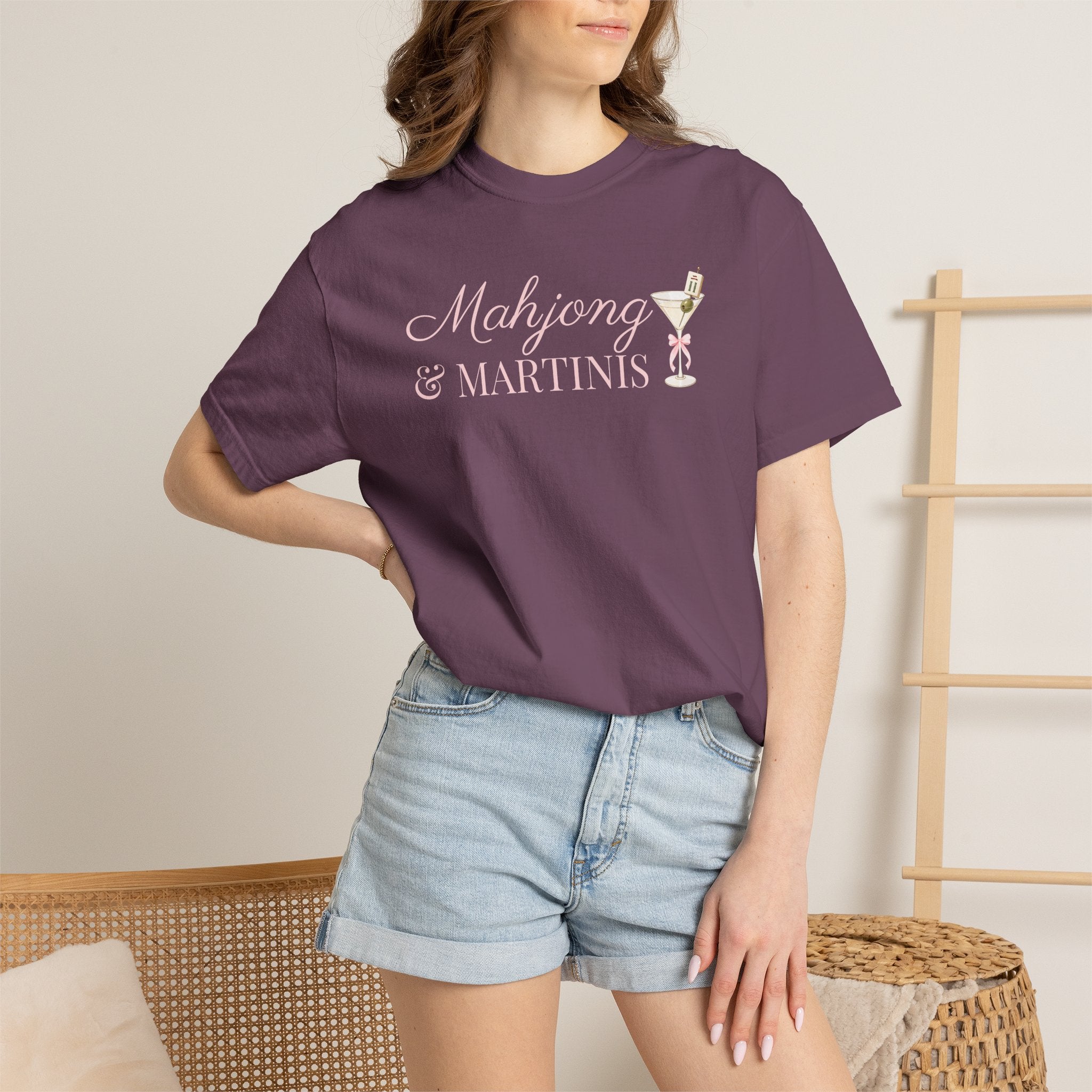 T-Shirt - Mahjong & Martinis T-Shirt (Comfort Colors - Unisex)