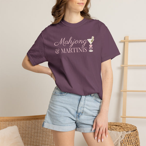 T-Shirt - Mahjong & Martinis T-Shirt (Comfort Colors - Unisex)