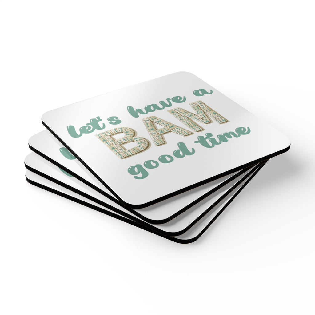 Coasters (4-pack) – Let’s Have a BAM Good Time