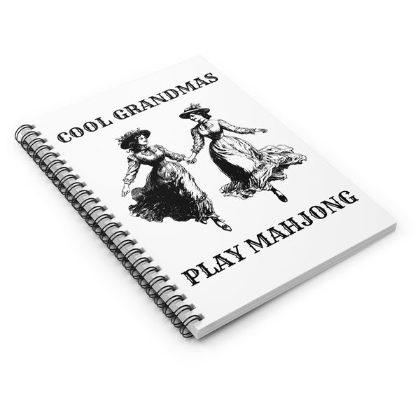Spiral Notebook - Cool Grandmas Play Mahjong