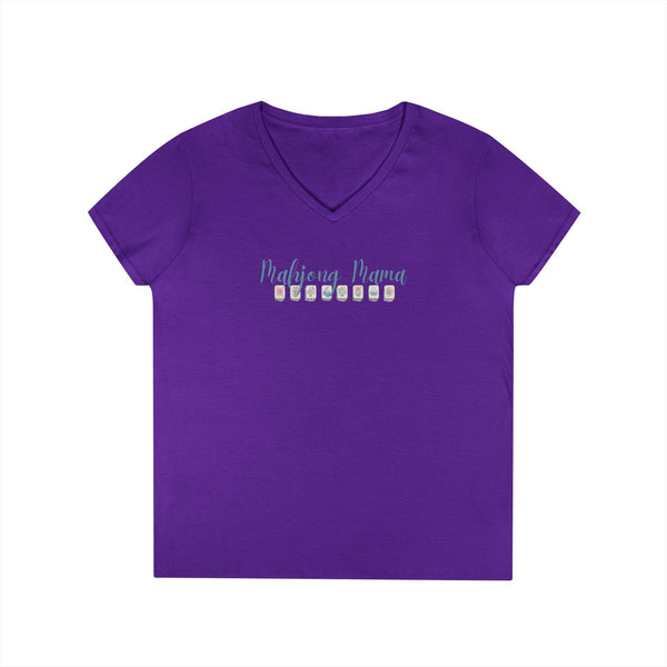 T-Shirt - Mahjong Mama - (Womens V-Neck)