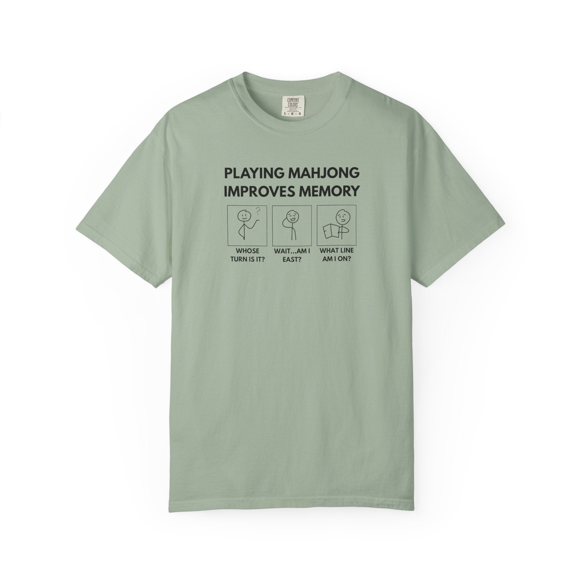 T-Shirt - Mahjong Improves Memory (Comfort Colors - Unisex)