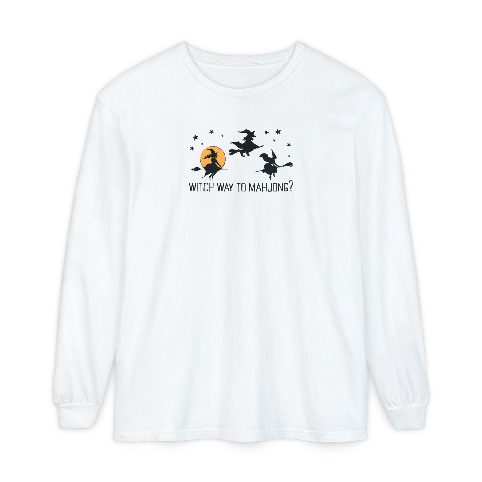 Long Sleeve T-Shirt - Witch Way to Mahjong Secondary image