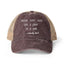 Hat - Women's Washed Mesh-Back Cap - Never use a joker in a pair