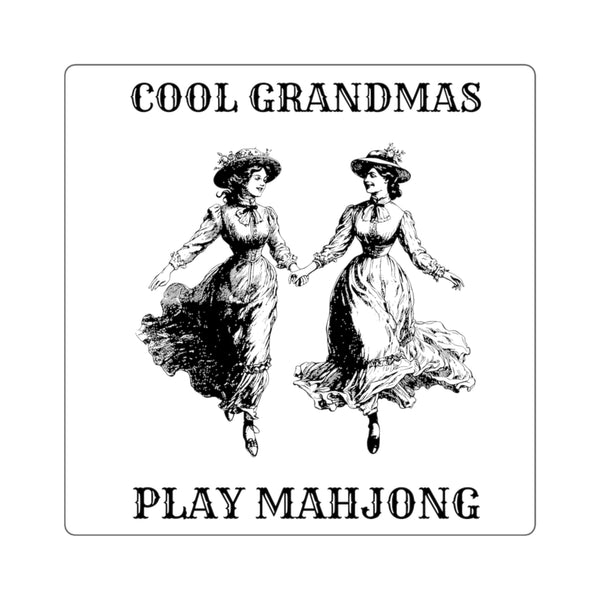 Sticker - Cool Grandmas Play Mahjong