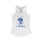 Women's Racerback Tank - Shh...I'm Counting Tiles