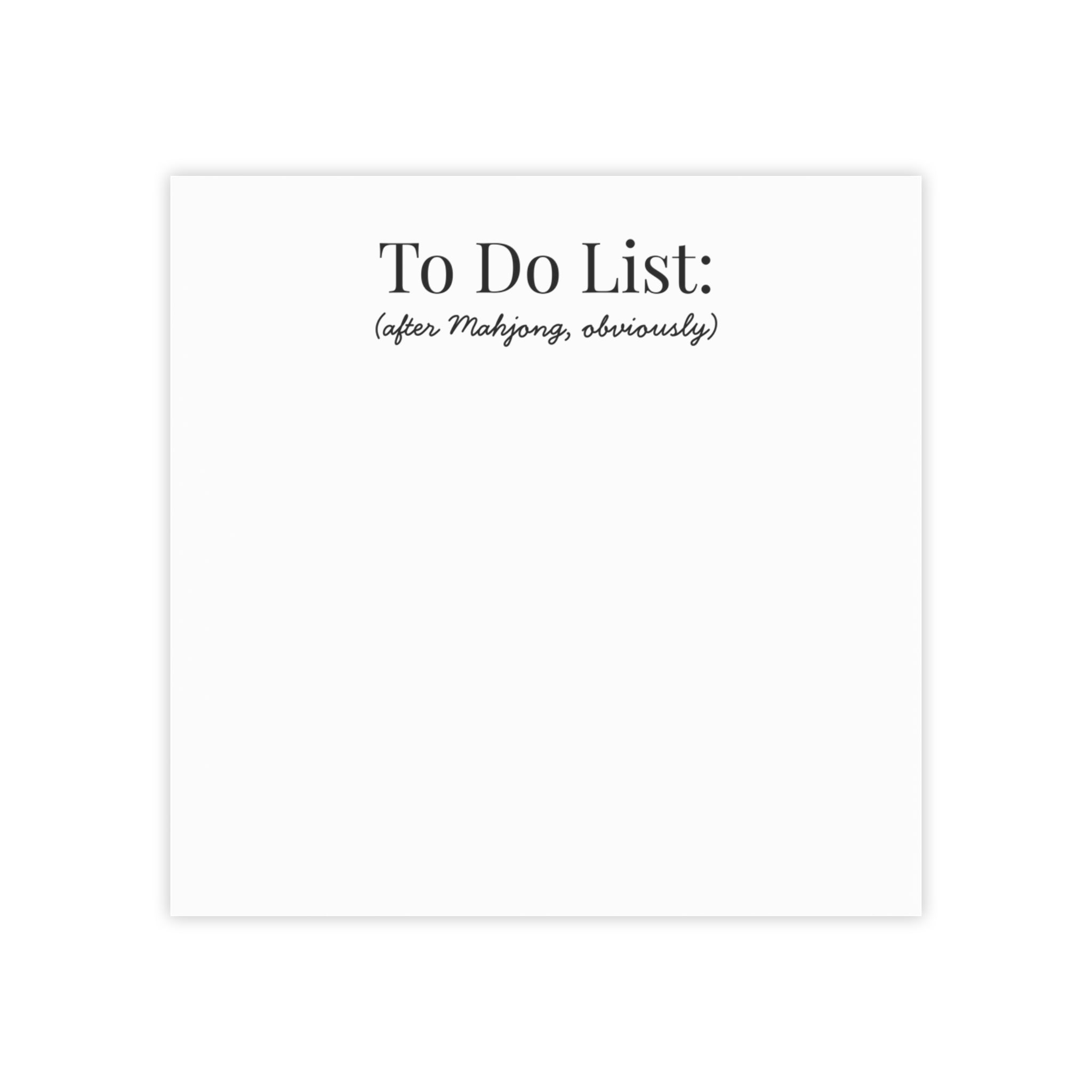 To Do List (after Mahjong, obviously) - Sticky Notes Main image