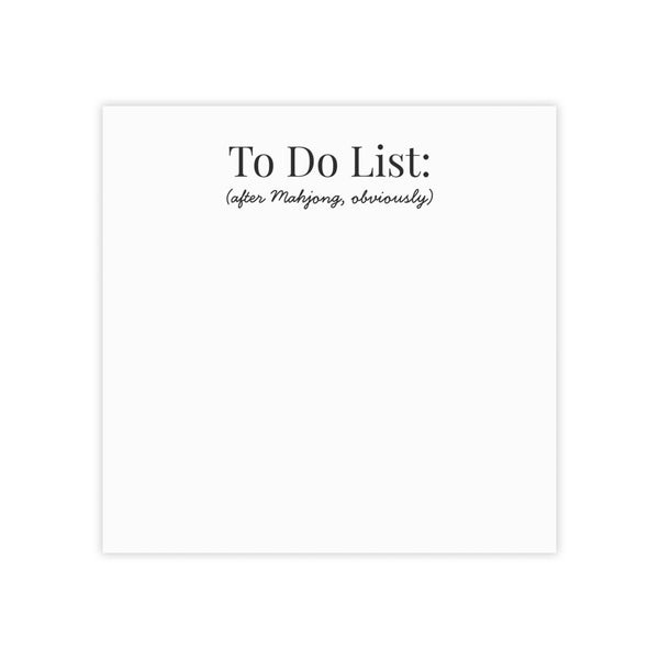 To Do List (after Mahjong, obviously) - Sticky Notes