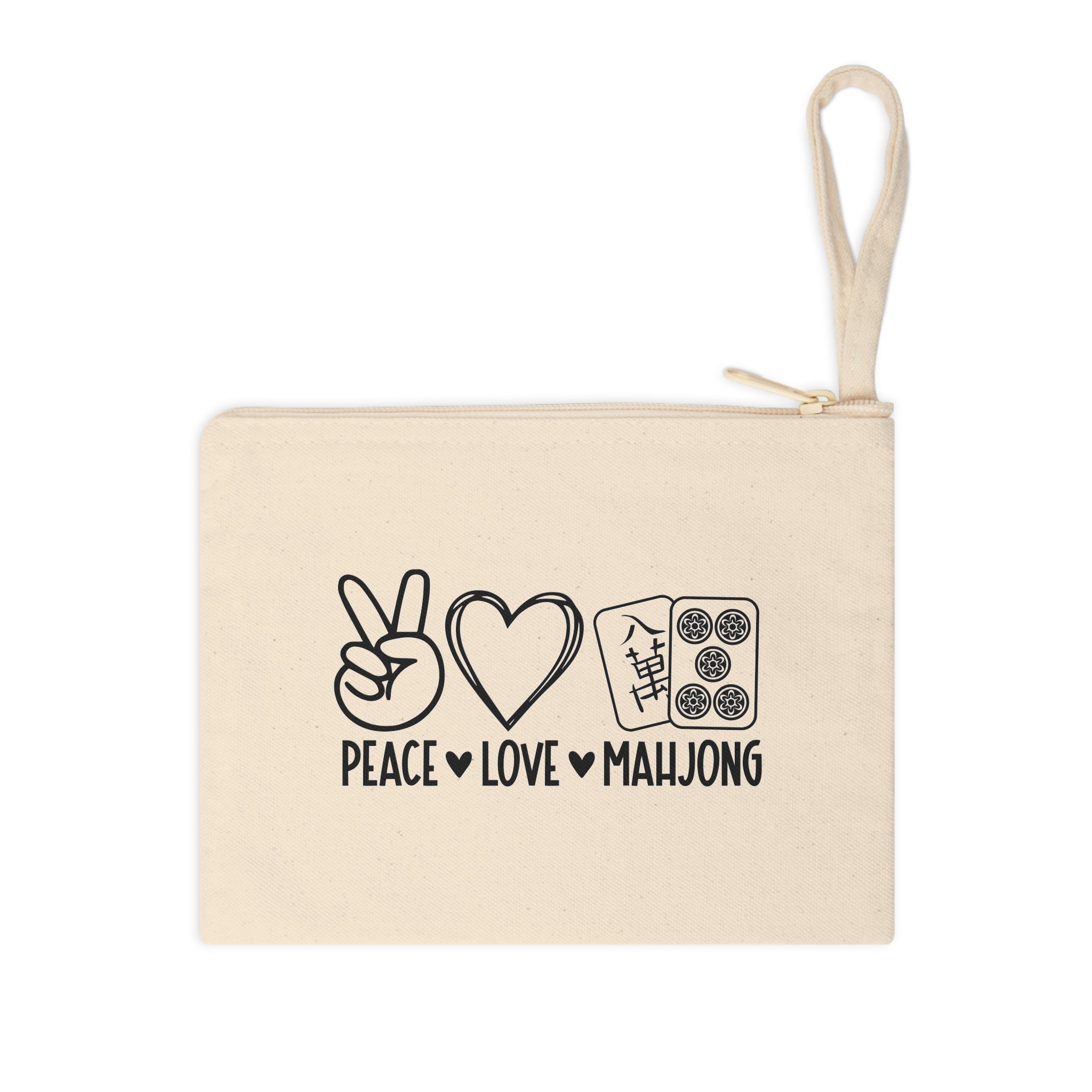 Mahjong Card Bag - Peace, Love, Mahjong Main image