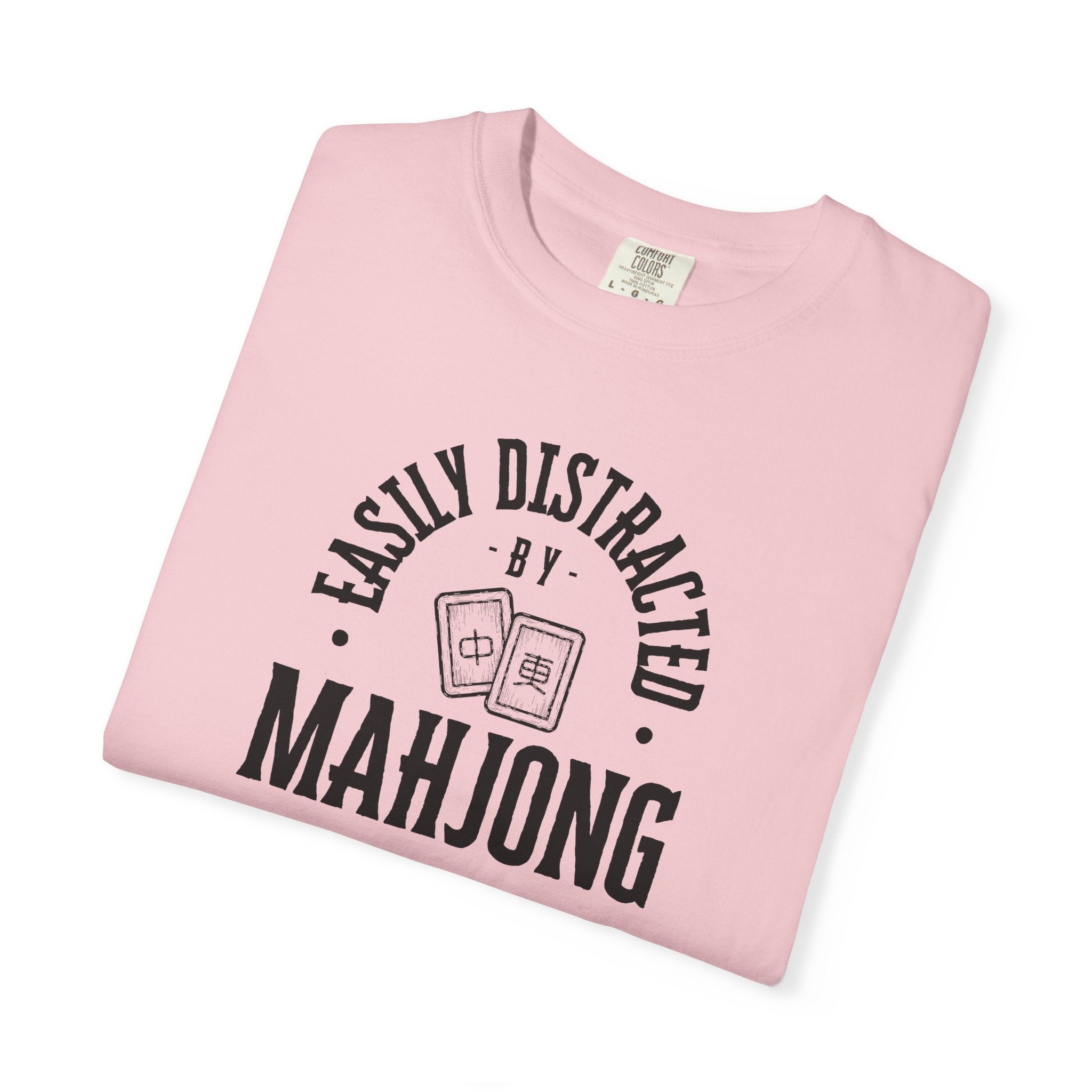 T-Shirt - Easily Distracted by Mahjong (Comfort Colors - Unisex)