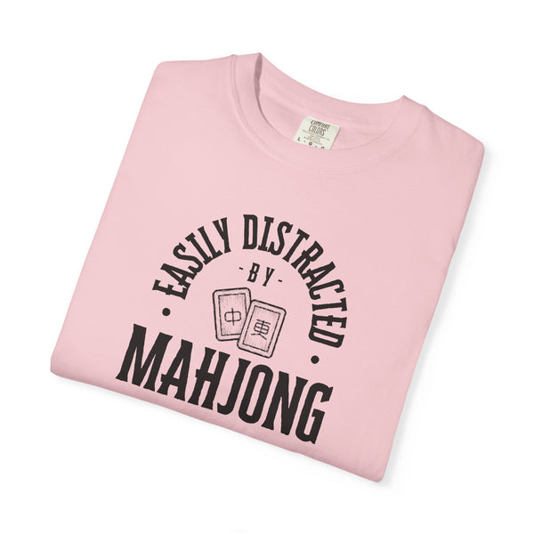 T-Shirt - Easily Distracted by Mahjong (Comfort Colors - Unisex)