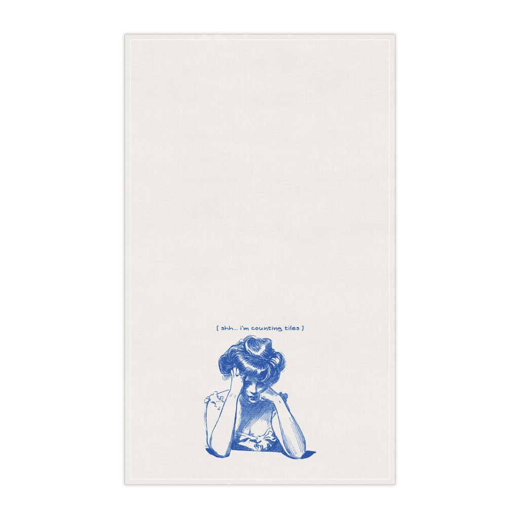 Tea Towel - Shhhh... I'm Counting Tiles
