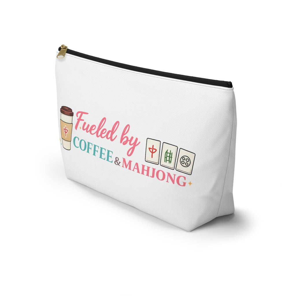 Accessory Pouch -  Fueled by Coffee & Mahjong