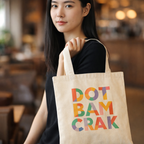 Cotton Tote Bag — Dot Bam Crak