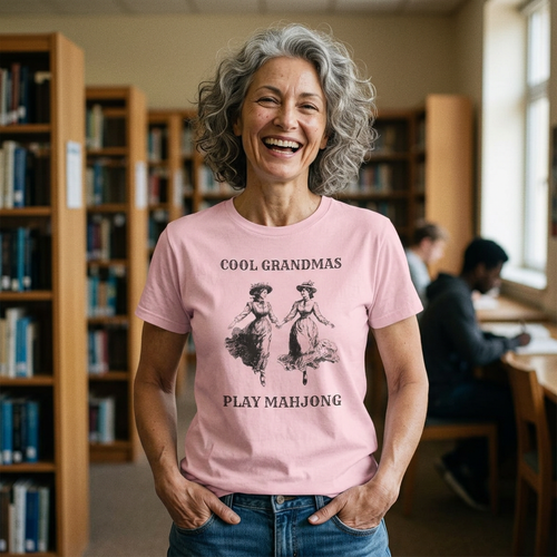 T-Shirt - Cool Grandmas Play Mahjong (Comfort Colors - Unisex)