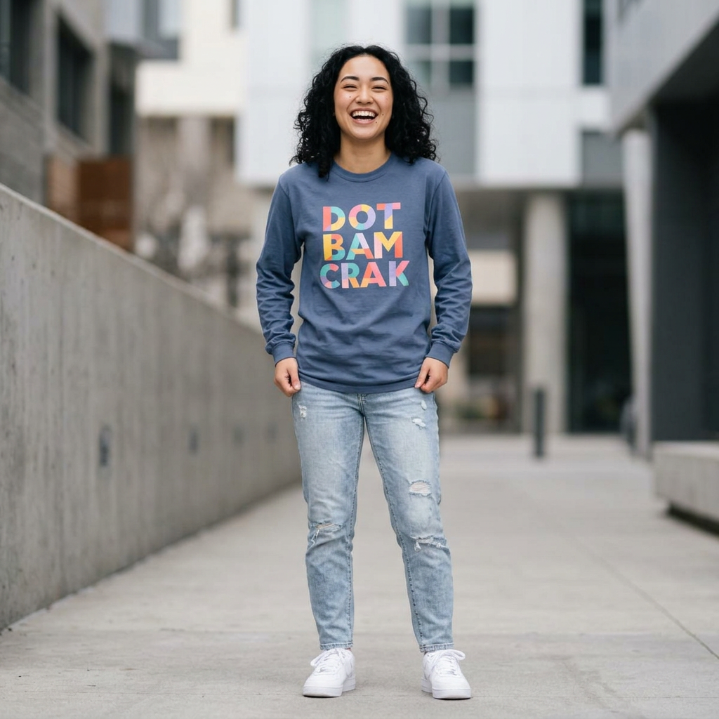 Long Sleeve T-Shirt - Dot Bam Crak Main image