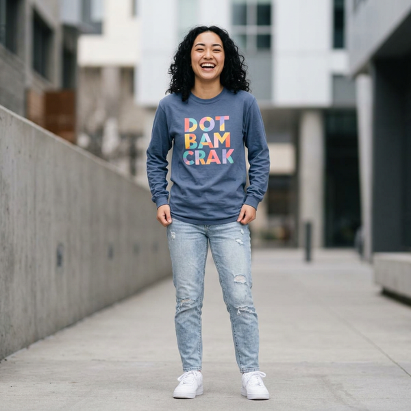 Long Sleeve T-Shirt - Dot Bam Crak