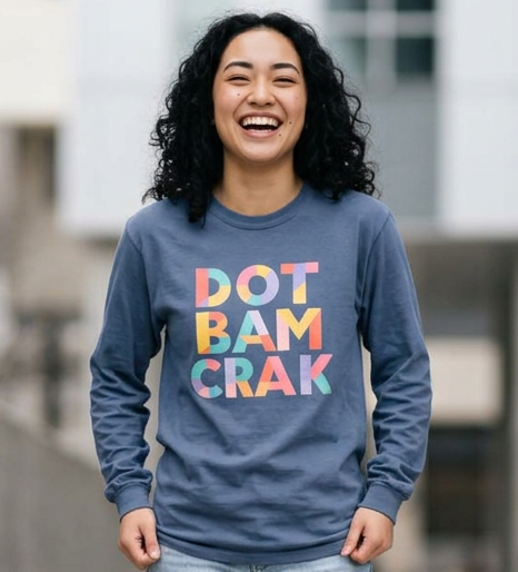 Long Sleeve T-Shirt - Dot Bam Crak