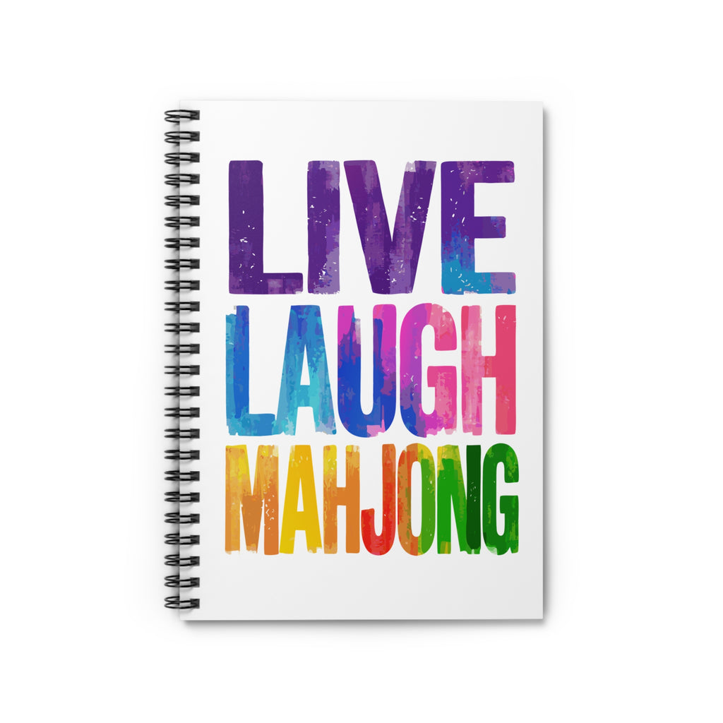 Spiral Notebook - Live Laugh Mahjong