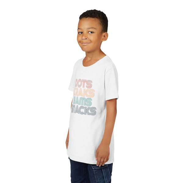Youth Tee - Dots Craks Bams Snacks
