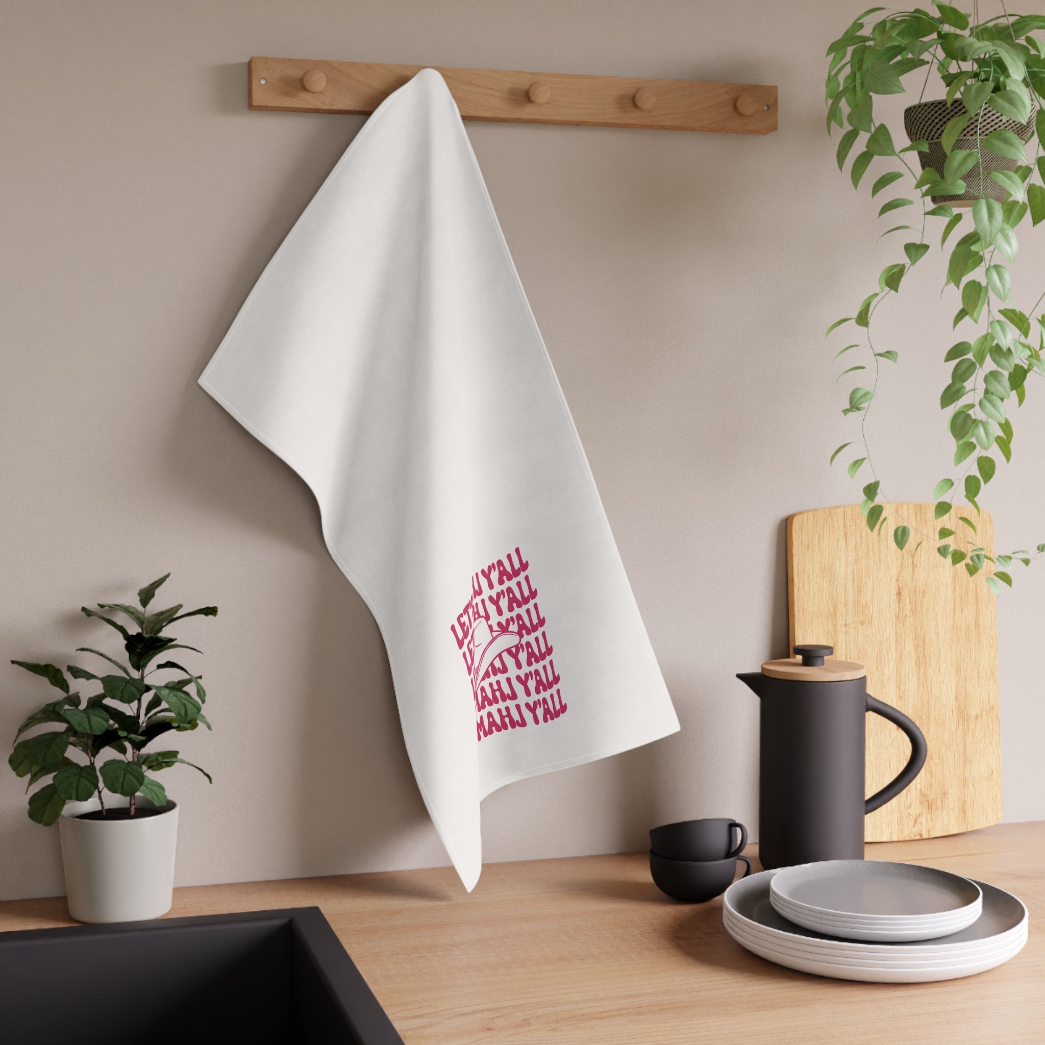 Tea Towel - Let's Mahj Y'all Cotton