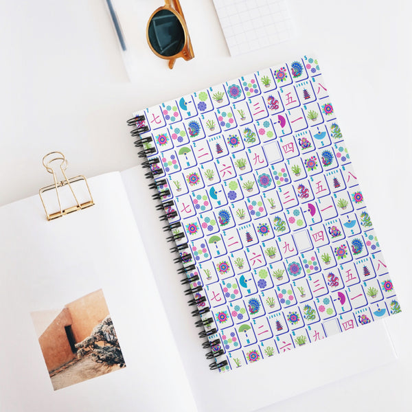 Spiral Notebook - Mahjong Tiles