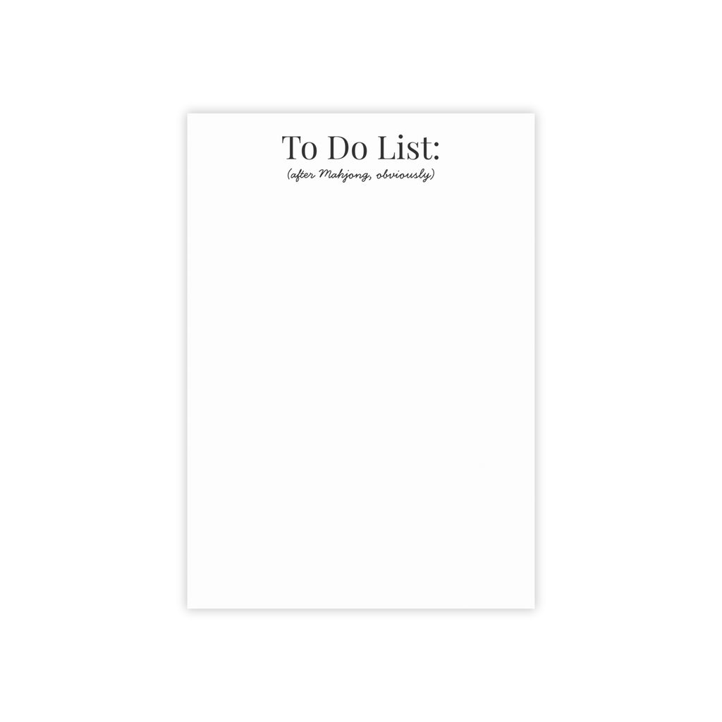 To Do List (after Mahjong, obviously) - Sticky Notes