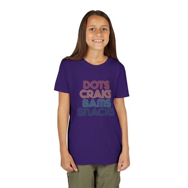 Youth Tee - Dots Craks Bams Snacks
