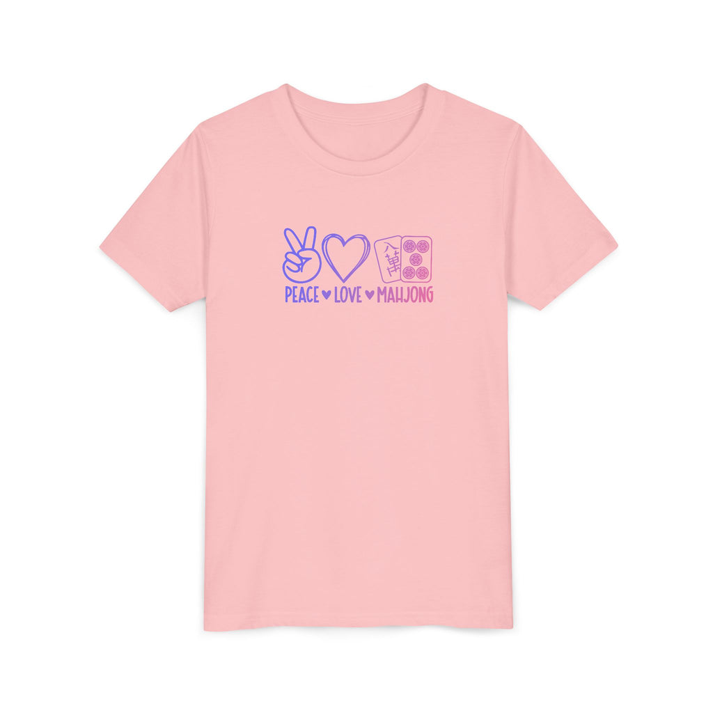 Youth Tee - Peace Love Mahjong