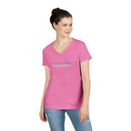 T-Shirt - Mahjong Mama - (Womens V-Neck)