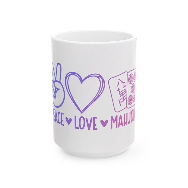 Mug - Peace Love Mahjong