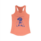 Women's Racerback Tank - Shh...I'm Counting Tiles