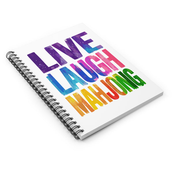 Spiral Notebook - Live Laugh Mahjong