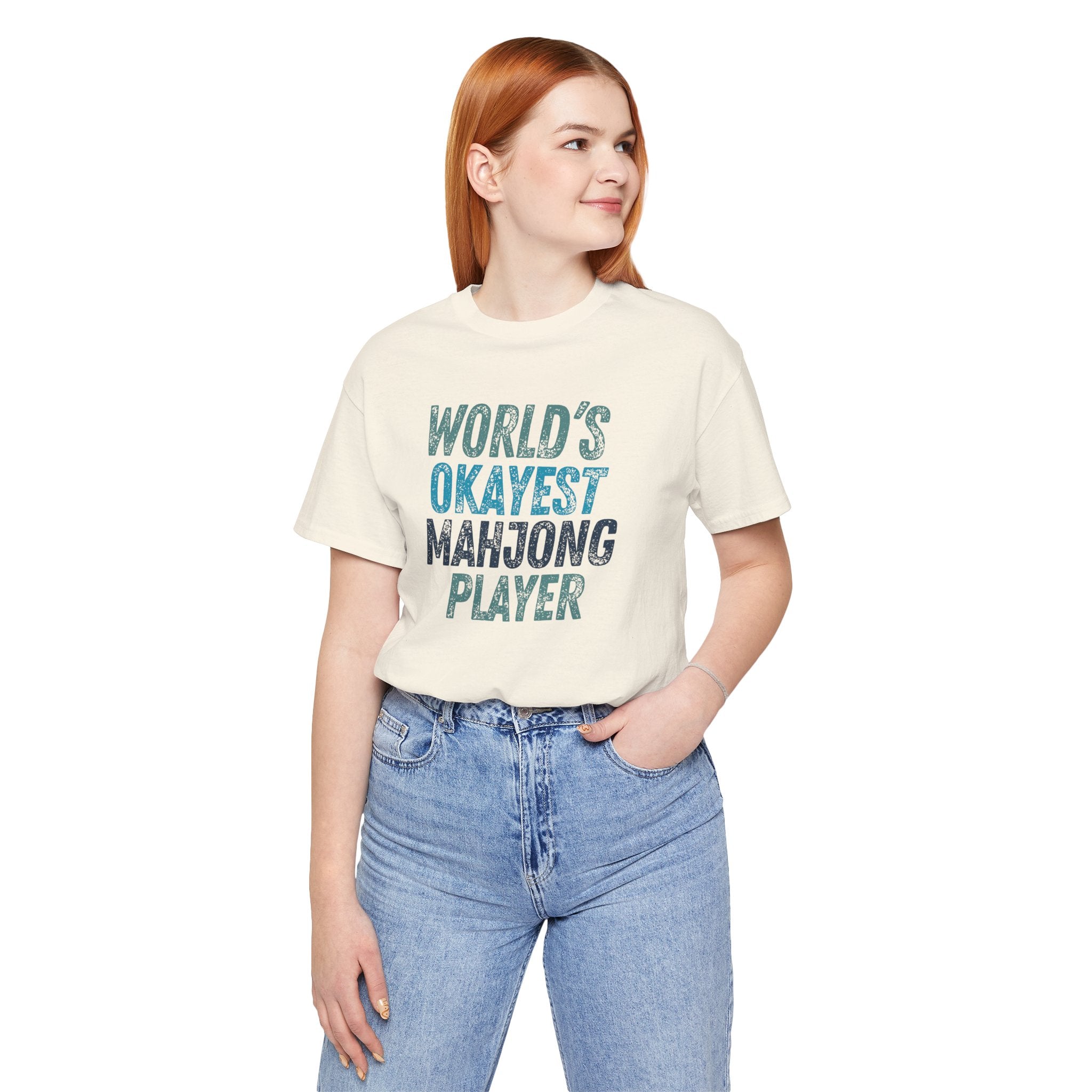 T-Shirt - World's Okayest Mahjong Player (Bella+Canvas - Unisex)