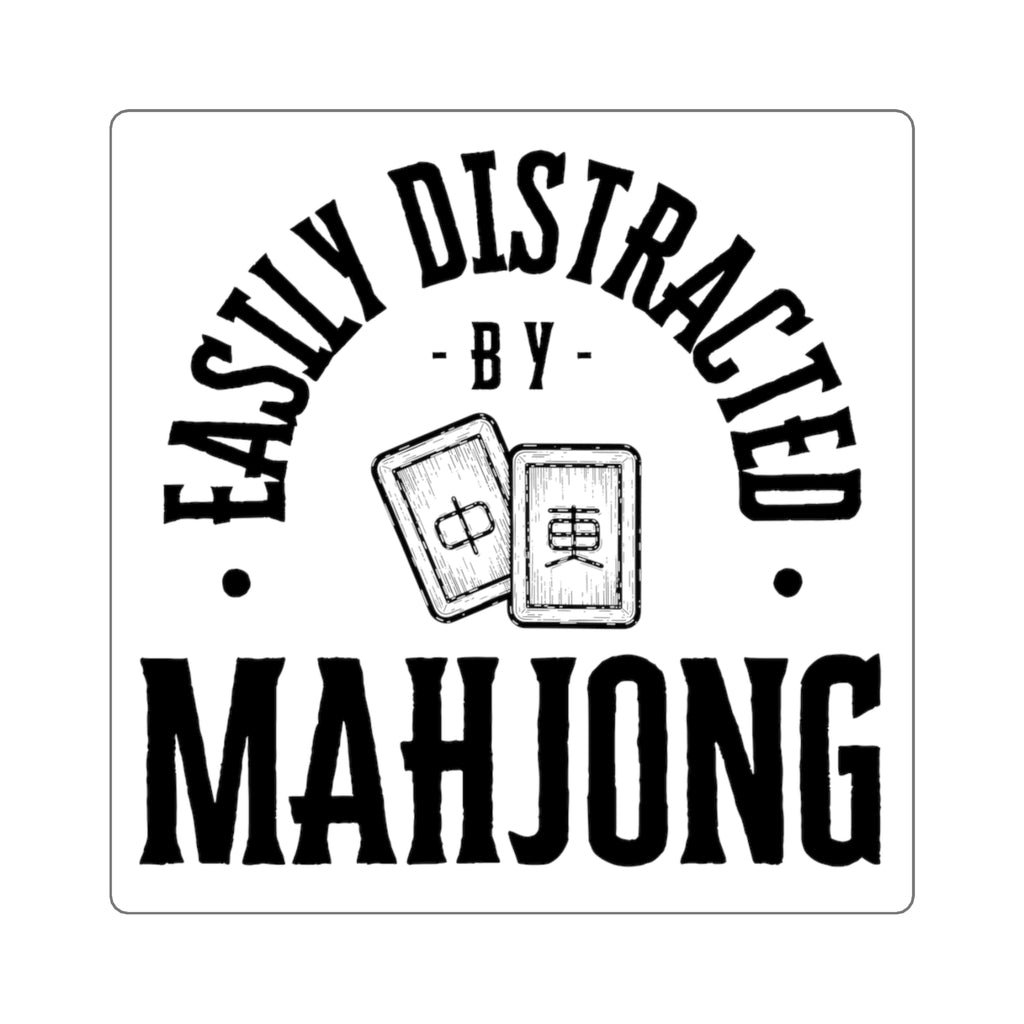 Sticker - Easily Distracted by Mahjong