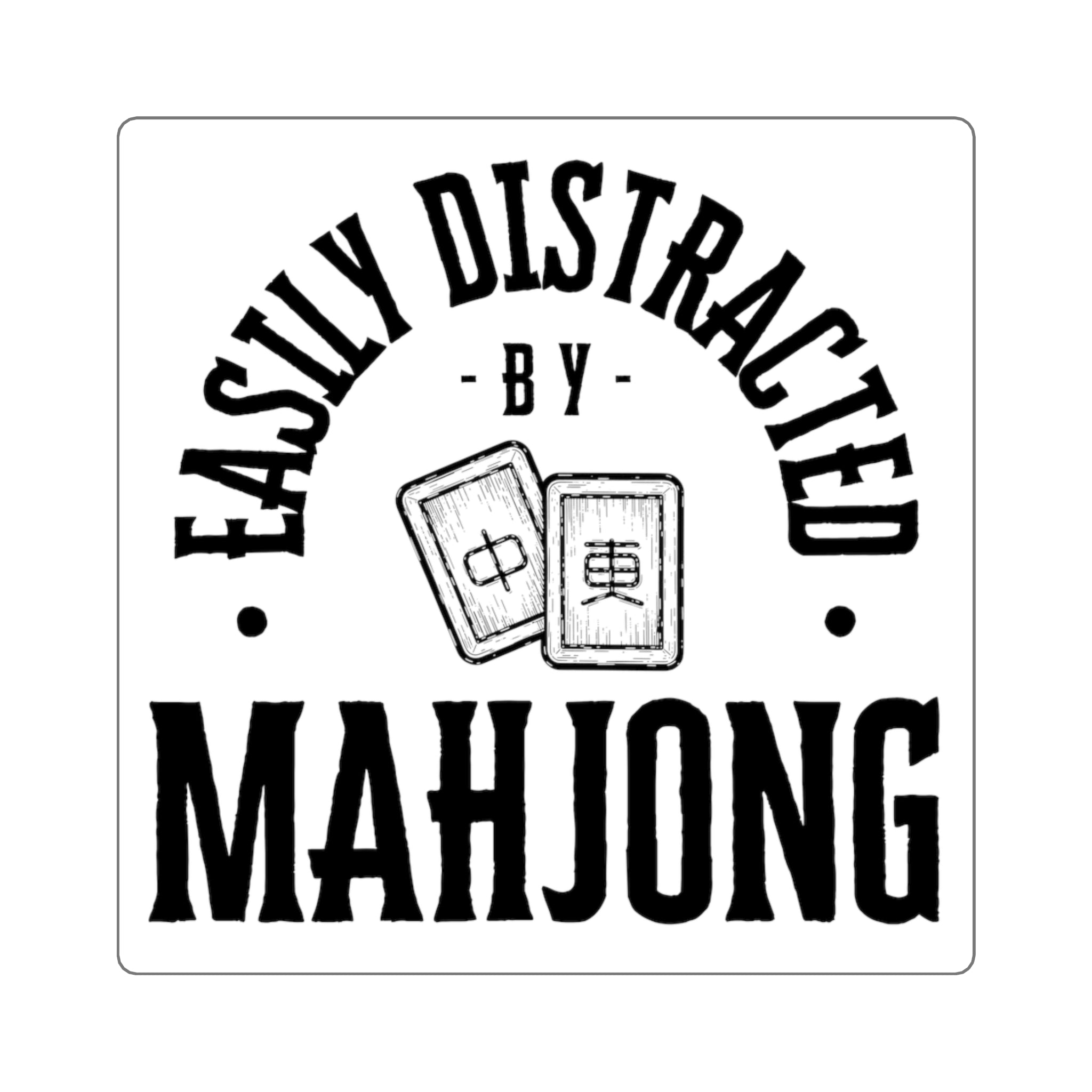 Sticker - Easily Distracted by Mahjong